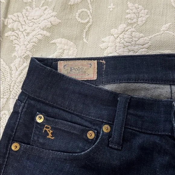 Polo by Ralph Lauren Women's Skinny Jeans - Dark Blue - Picture 3 of 9